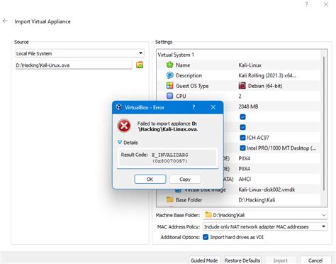 virtualbox 0x80070057|[Solved] E.